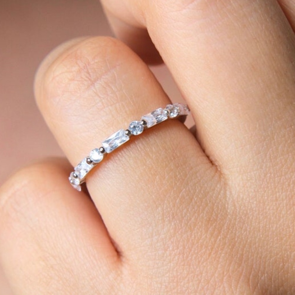CZ Ring Band | Sterling Silver 925 stackable band